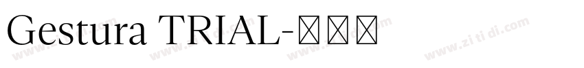 Gestura TRIAL字体转换 Gestura TRIAL字体转换